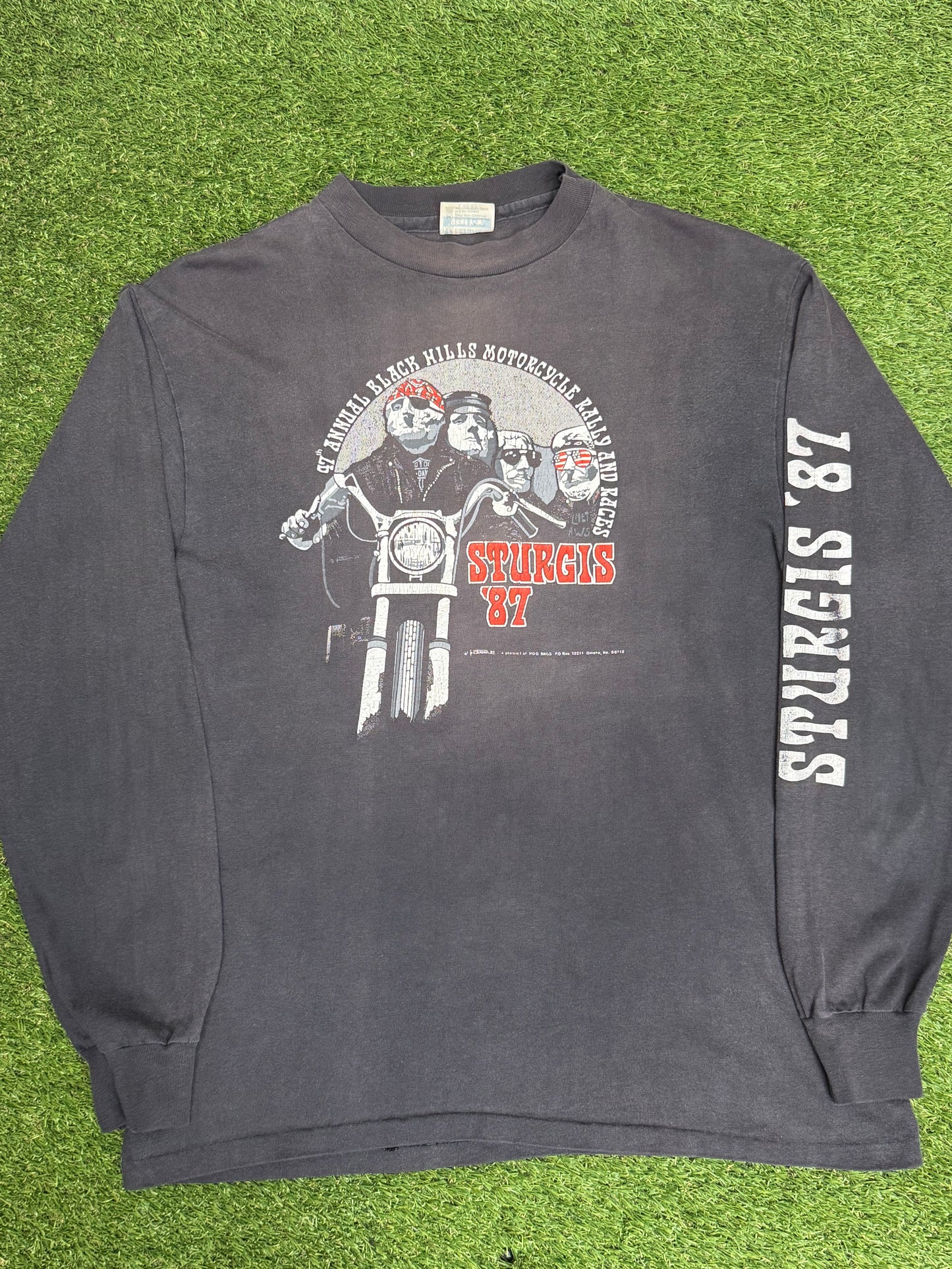 Vintage 1987 Sturgis Longsleeve Shirt Large