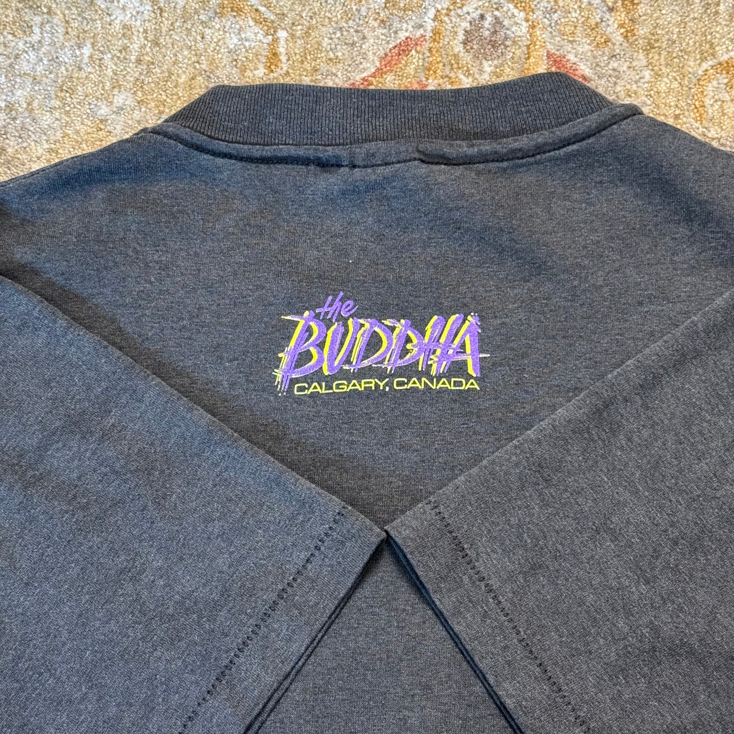 Vintage Smilin Buddha Tattoo’ T-Shirt Medium